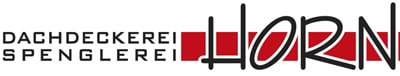 Dachdeckerei Spenglerei Horn Logo mittel rot